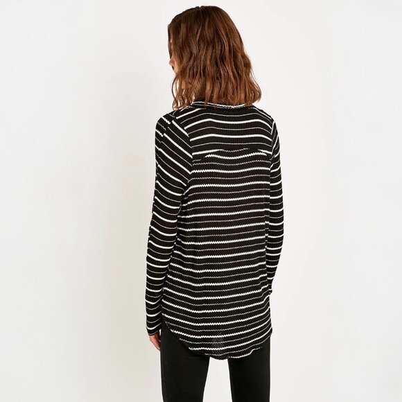 Free People We The Free Kristina Striped Turtleneck Thermal Top - sz XS - Picture 6 of 13